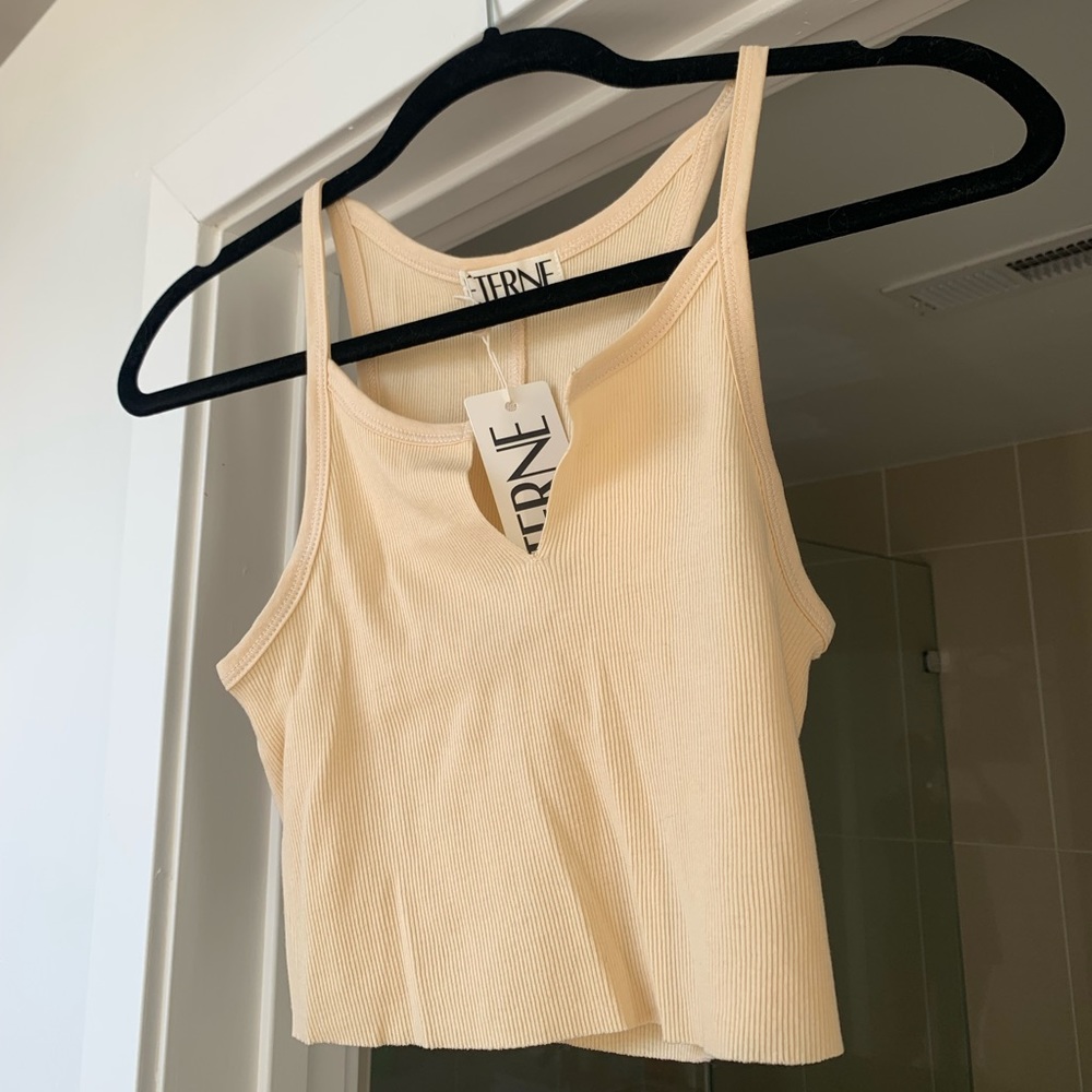 ÉTERNE cropped tank top NEW WITH TAGS